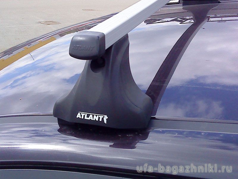 Багажник на крышу Lada Granta sedan / liftback, Атлант, прямоугольные дуги, опора Е