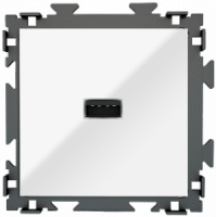 Розетка USB белая CGSS "Практика" PL-W201U-WCG