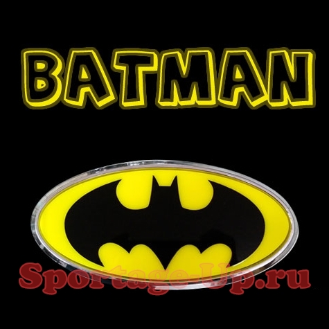 Эмблема Batman 3D на перед или зад, MBOL