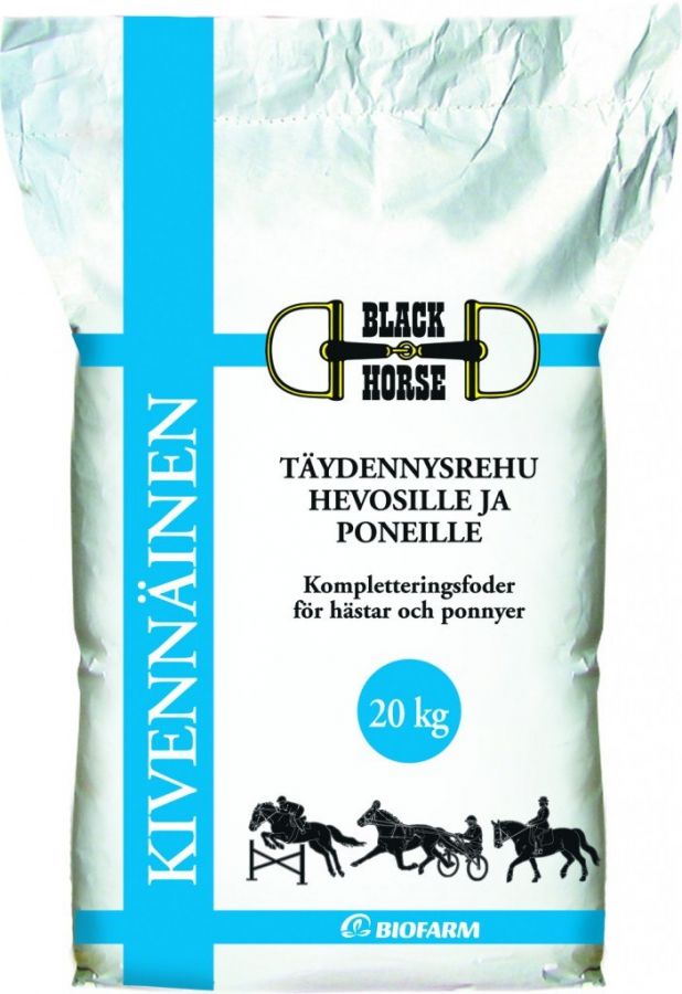 Минеральная подкормка для лошадей "Black Horse" Kivennainen. 20 кг.