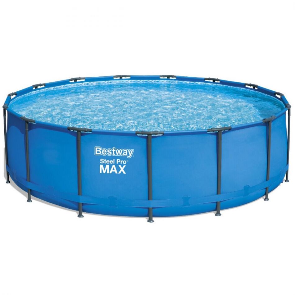 Каркасный круглый бассейн Bestway 56438 (457х122) с картриджным фильтром