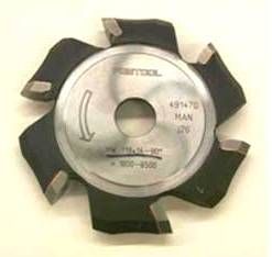Фреза V-образная, пазовая, дисковая HW 118x14-90°/Alu Festool