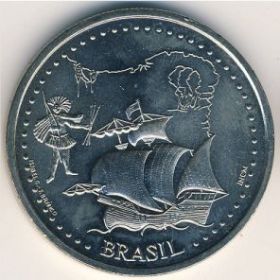 Открытие Бразилии 200 эскудо Португалия 1999