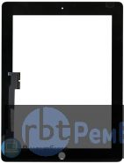 Сенсорное стекло (touchscreen) для Ipad 3 черное