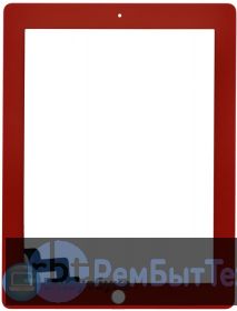 Сенсорное стекло (touchscreen) для Ipad 2 красное