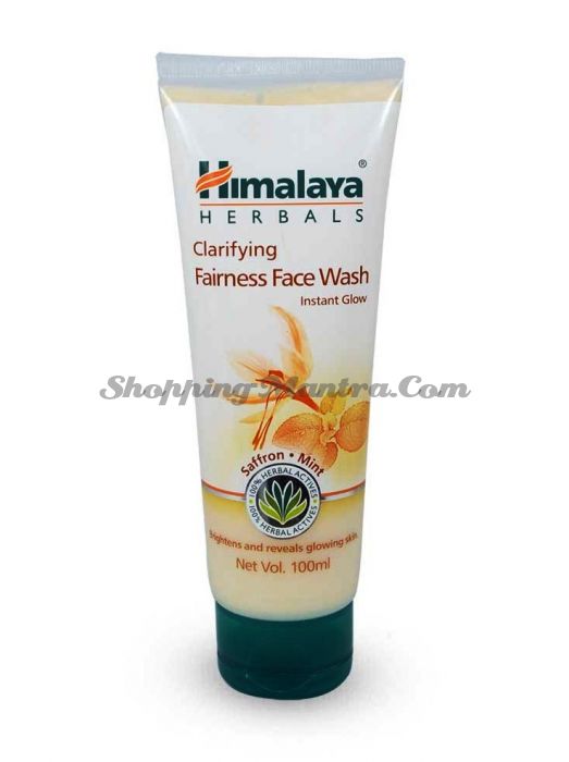 Очищающий гель для ровного тона лица Шафран&Мята Хималая / Himalaya Kesar Face Wash