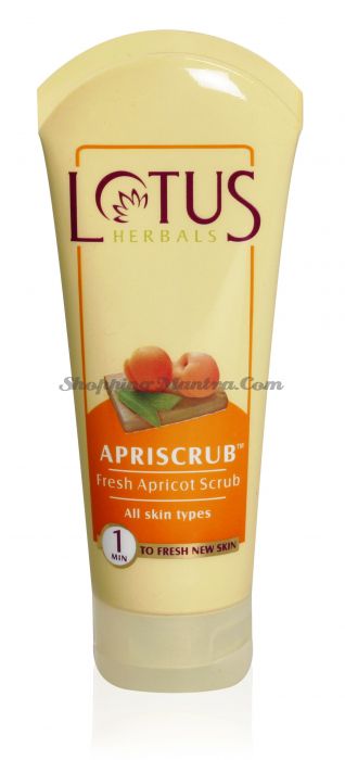 Очищающий скраб для лица Абрикос Лотус Хербалс / Lotus Herbals Apriscrub