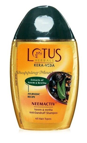 Шампунь против перхоти Ним&Ритха Лотус Хербалс / Lotus Herbals Anti-Dandruff Shampoo Neemactive