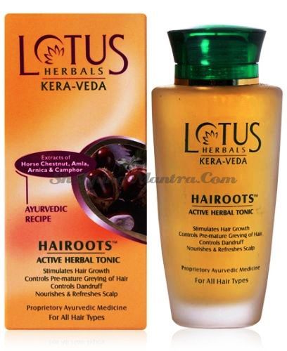 Восстанавливающий тоник для роста волос Лотус Хербалс (Lotus Herbals Hair Tonic Hairoots)