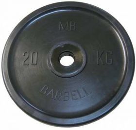 Диск обрезиненный MB Barbell 20 кг. (d 51 мм)