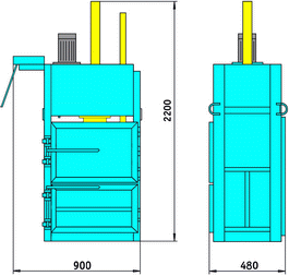 Пресс гидравлический пакетировочный ПГП-6-7 мини
