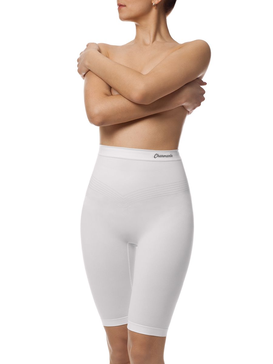 Утягивающие шорты супервысокой посадки для женщин UINP021204 - белый DSK