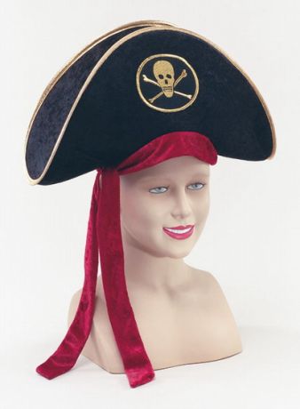 Шляпа пирата  Велюр