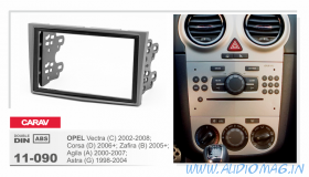 Carav 11-090 (2-DIN OPEL Vectra 2002-2008, Corsa 2006+, Zafira 2005+, Agila 2000-2007, Astra 2004+)