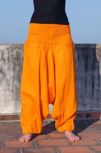 Оранжевые индийские штаны алладины, 700 руб., купить в интернет-магазине