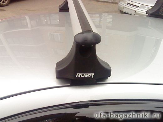 Багажник на крышу Nissan Almera N15/N16, Атлант, аэродинамические дуги