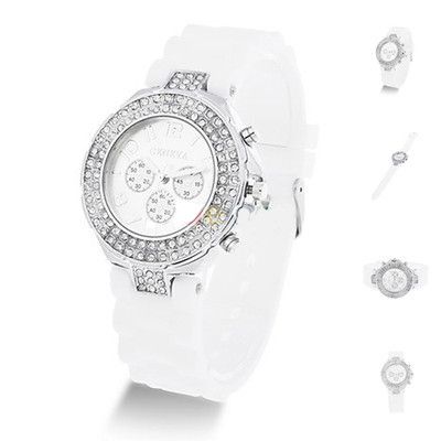 Белые женские часы Geneva