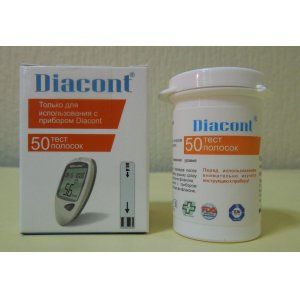 Тест-полоски Диаконт (Diacont), 10х50шт