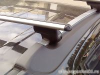 Багажники на крышу Opel Mokka, аэродинамические дуги на рейлинги Атлант