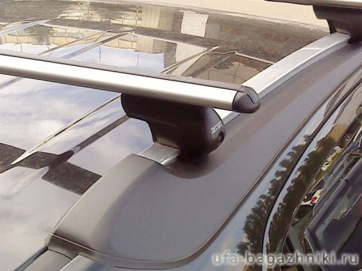 Багажник на крышу Opel Mokka, аэродинамические дуги на рейлинги Атлант