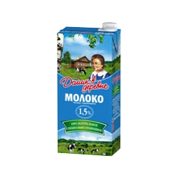 Молоко ДВД, 1,5%, 950г