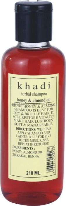 Шампунь для сухих волос Кхади Мед&Миндальное масло / Khadi Honey&Almond Oil Shampoo