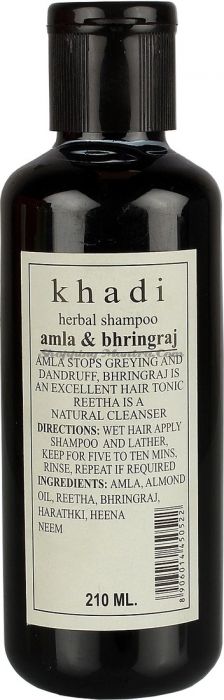 Шампунь против перхоти и седины Кхади Амла&Бринградж / Khadi Amla&Bhringraj Shampoo