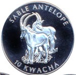 Саблерогая антилопа10 квача Малави 2003 Серия Антилопы Африки