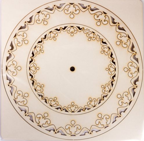 Декоративный элемент-накладка набор из 4 кругов различных диаметров №33-0084