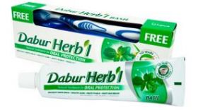 Натуральная зубная паста с базиликом Dabur Herb’l Basil, 150г