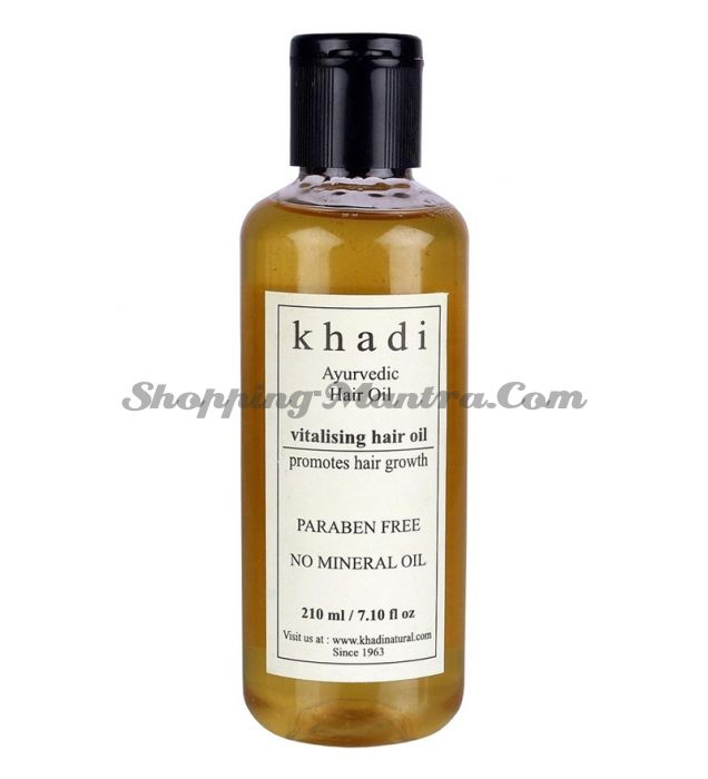 Аюрведическое масло для укрепления волос без парабенов и минеральных масел Кхади / Khadi Natural Vitalising Hair Oil