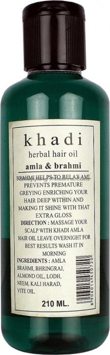 Оздоровительное масло для волос Кхади Амла & Брахми / Khadi Amla&Brahmi Oil