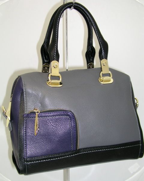 Женская объемная сумка 163-278 Grey