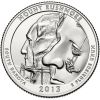 Национальный мемориал Гора Рашмор  25центов США 2013 монетный двор на выбор