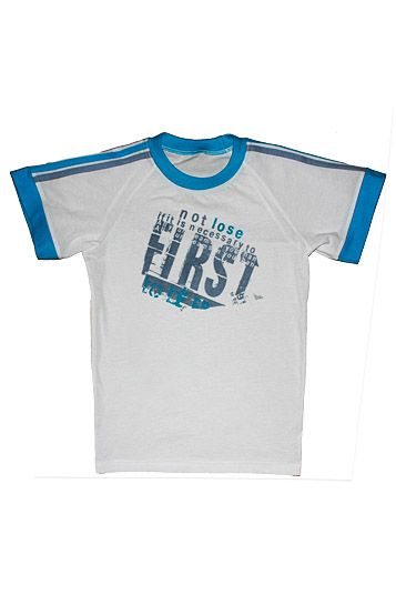 Темно-синяя футболка для мальчика First