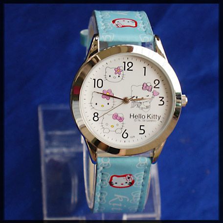 Бирюзовые наручные часы Hello Kitty