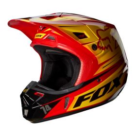 Мотошлем Fox Racing V2 Race Helmet ECE red/yellow