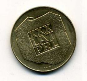 200 ЗЛОТЫХ  30 ЛЕТ  Польской Народной Республике (PRL) серебро 1974