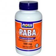 PABA, 500 mg, 100т -Парааминобензойная кислота (витамин В10)