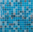 MIX18 синий (сетка). Мозаика серия GOLDEN, вид MIX (СМЕСИ),  размер, мм: 327*327 (NS Mosaic)