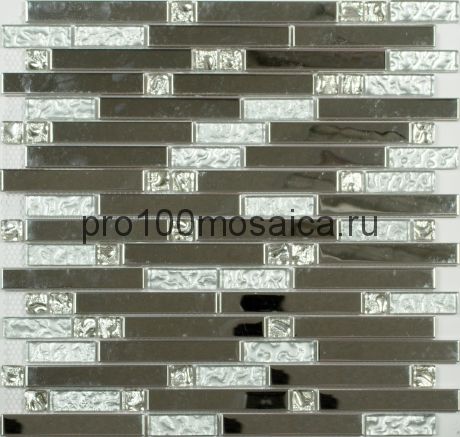 MS-605 металл  стекло. Мозаика серия METAL, размер, мм: 305*298 (NS Mosaic)