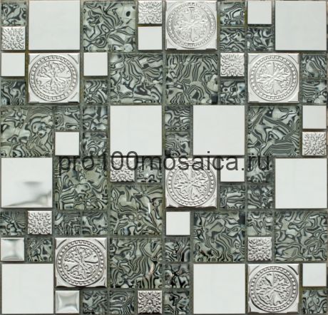 MS-620 металл стекло. Мозаика серия METAL, размер, мм: 300*300 (NS Mosaic)