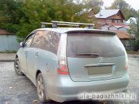 Багажник на крышу Mitsubishi Grandis, Атлант, аэродинамические дуги