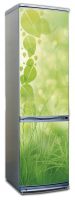 Виниловая наклейка на холодильник - Зеленая трава