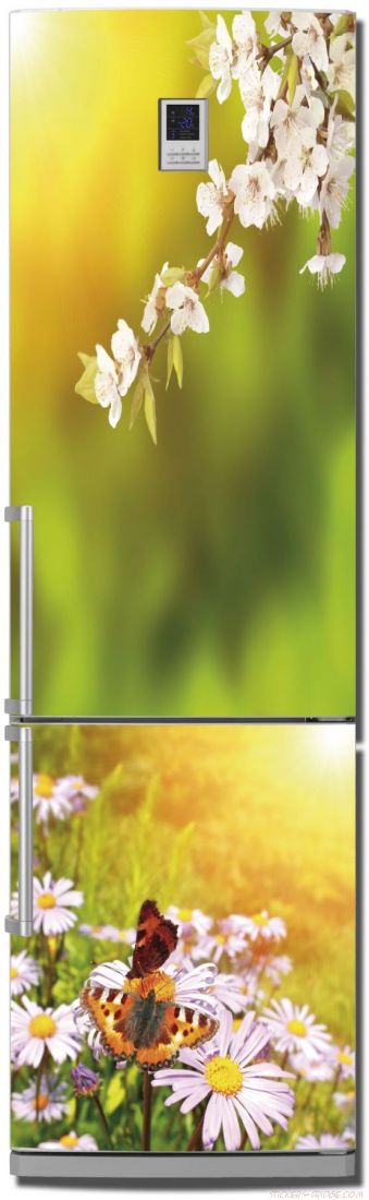 наклейка на холодильник - Весна
