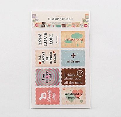 Набор наклеек "Ancien Stamp Sticker" - Feeling