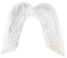 Крылья ангела белые с блестками 65х57