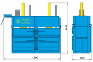 Пресс гидравлический пакетировочный двухкамерный ПГП-4-Д