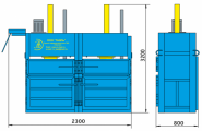Пресс гидравлический пакетировочный двухкамерный ПГП-12М-Д