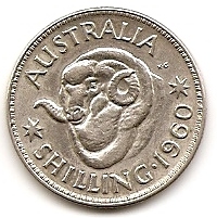 1 шиллинг Австралия 1960